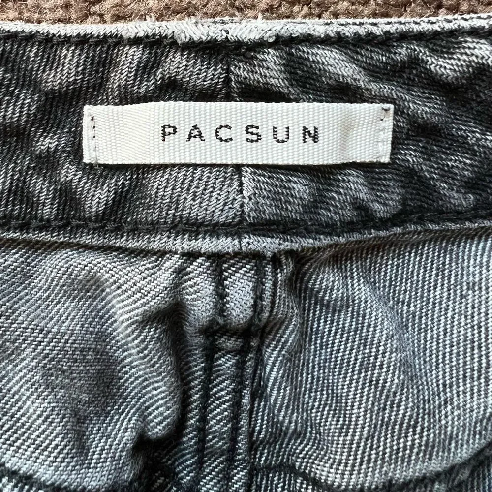 PacSun Gray High Rise Mom Jeans